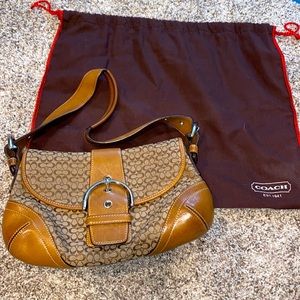 Coach brown shoulder bag